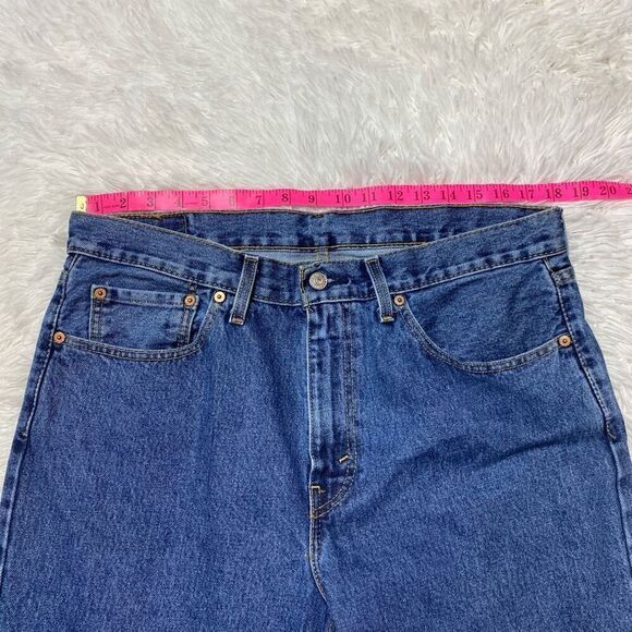 Levis 516 Mens Jeans Size 36x30 Straight Leg Medium Blue 100% Cotton - Picture 6 of 11